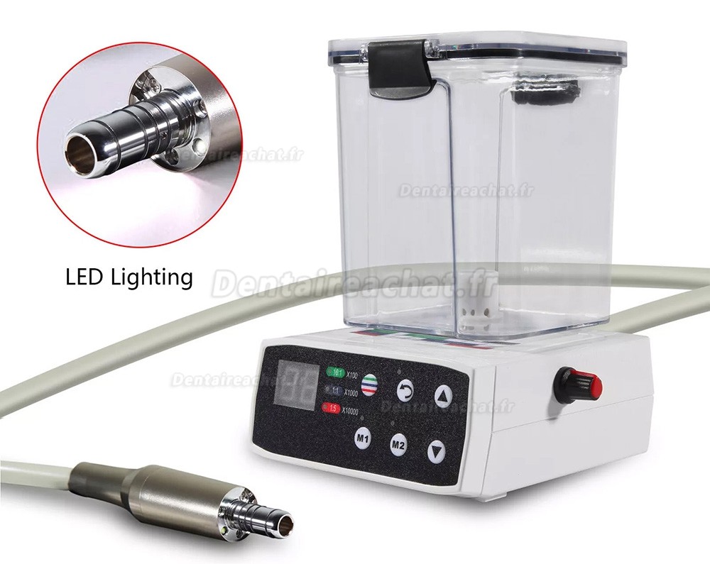 Micromoteur électrique dentaire sans balais à LED avec réservoir d'eau